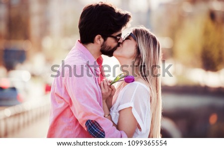 Couple in love. Loving couple enjoying in moments of happiness. Love and tenderness, dating, romance. Lifestyle concept