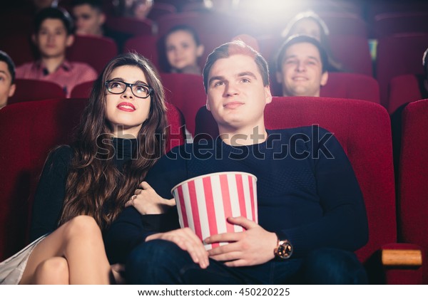 Couple Love Movie Theater Stock Photo (Edit Now) 450220225