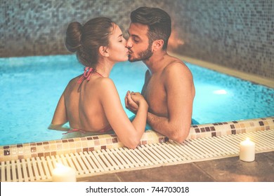 Girls Kissing In Pools