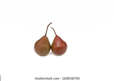 A Couple Of Martin Sec Pears, From Italy, Isolated On White