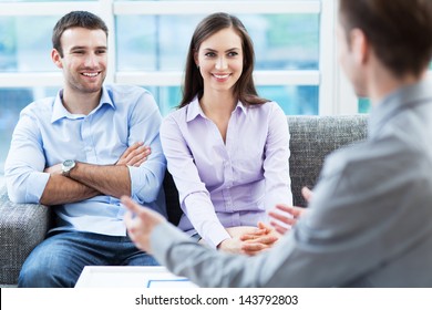 Couple Meeting With Financial Adviser