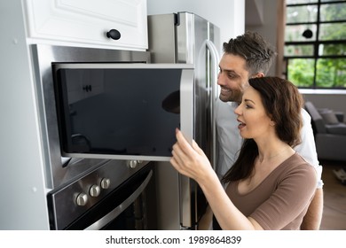 Couple Microwave Electrical Oven With Consumer Loan Credit