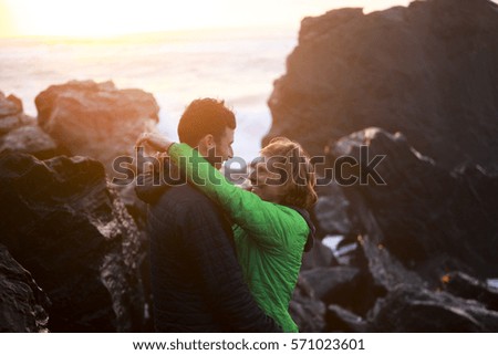A couple on the beach