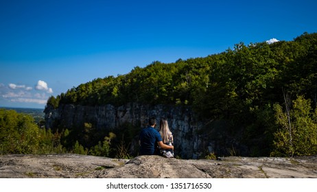 Couple on cliff