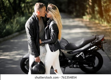 Couple On Motorbike Driving Stock Photo 761354854 | Shutterstock