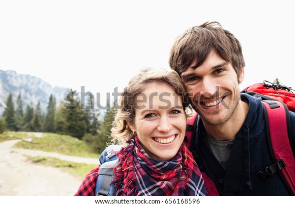 Couple On Mountain Portrait Stock Photo 656168596 | Shutterstock