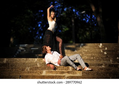 couple on sunset