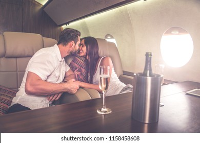 Couple On Vacation, Flying On Their Private Jet