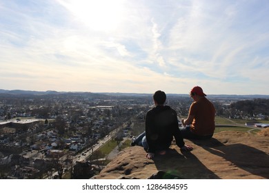 couple overlooking view
