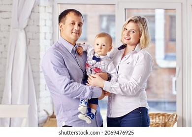 Couple Of Parents 38 Years Old With Toddler.