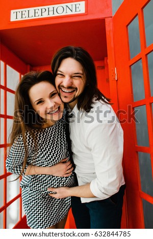 Similar – Young happy couple celebrating a birthday party