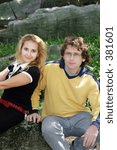 Couple in the park