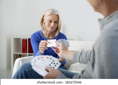 Couple Playing Cards