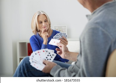 Couple Playing Cards