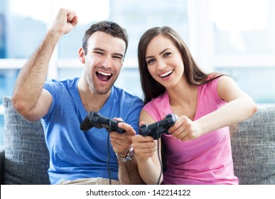 Couple Playing Video Games