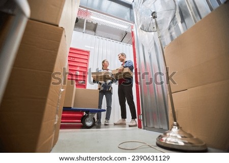 Couple Renting Unit at Self-Storage