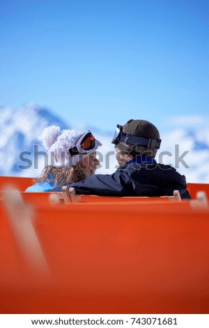 Similar – Image, Stock Photo ski deck