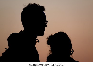 couple at sunset