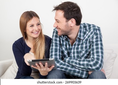 Couple Using The Ipad