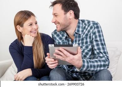 Couple Using The Ipad