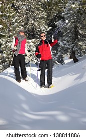 Couple Walking In The Snow