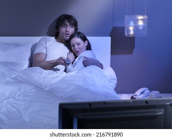 Couple Watching TV.