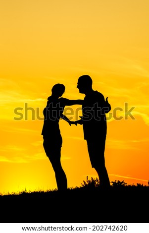 Similar – Image, Stock Photo take this one Sky Woman