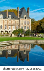 Courances, Essonne, Ile De France, France, 23th Of October, 2022: Chateau De Courances