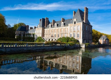 Courances, Essonne, Ile De France, France, 23th Of October, 2022: Chateau De Courances