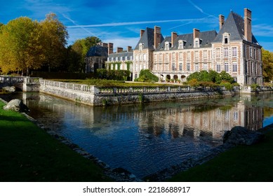 Courances, Essonne, Ile De France, France, 23th Of October, 2022: Chateau De Courances