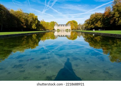 Courances, Essonne, Ile De France, France, 23th Of October, 2022: Chateau De Courances