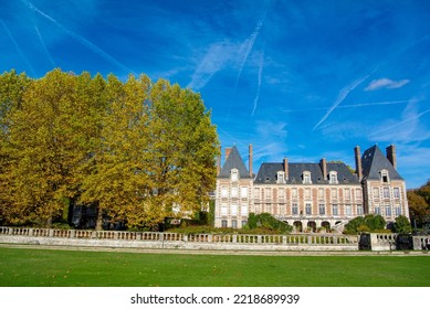 Courances, Essonne, Ile De France, France, 23th Of October, 2022: Chateau De Courances