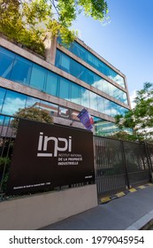 Courbevoie, France - May 22, 2021: Exterior view of the head office of the INPI, National Institute of Industrial Property, French public institution in charge of trademarks, models and patents