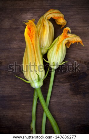 Courgette flowers