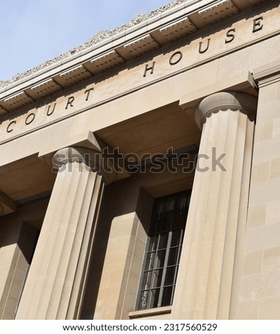 Court House Facade with Columns Stock photo © 