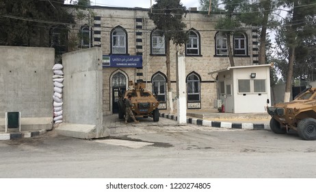 Court House Of Jarablus That Is A Town Was Captured On 24 August 2016 By Turkey Backed Free Syrian Army From ISIS Forces. Now City Is Free And Has A Peace. Nov. 3 2018 Jarablus Syria 