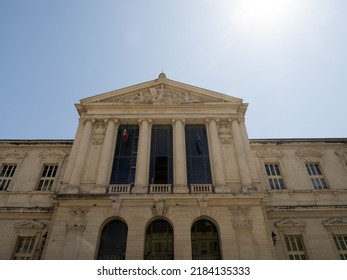 Court House Justice Palace Nice France Old Town Buildings Painted Houses