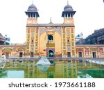 Court yard of wazir khan mosque lahore pakistan