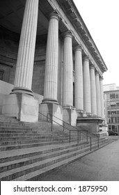 Courthouse Steps And Pillars