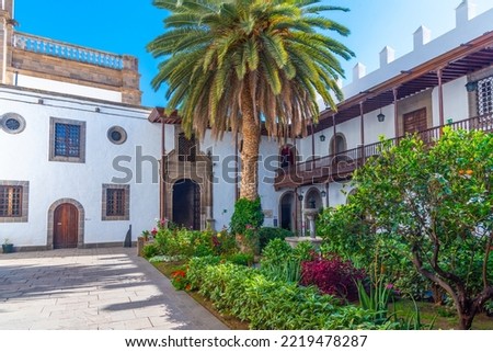 Courtyard of Catedral de Santa Ana at Las Palmas de Gran Canaria, Canary islands, Spain.
