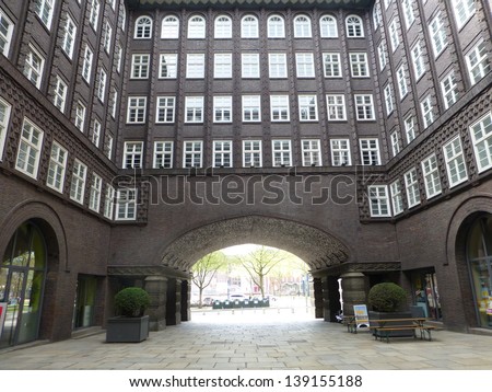 Similar – Image, Stock Photo courtyard chile house