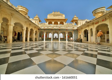 Courtyard At City Palace, Udaipur