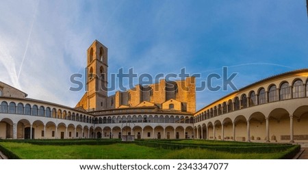 courtyard of the convent of San Domenico in Perugia, Italy
