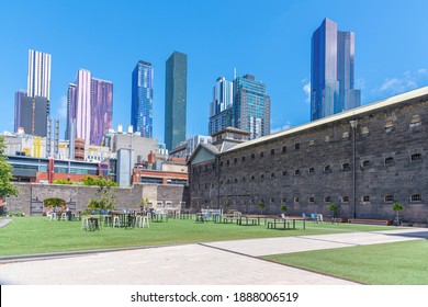 Courtyard Of Old Melbourne Gaol, Australia