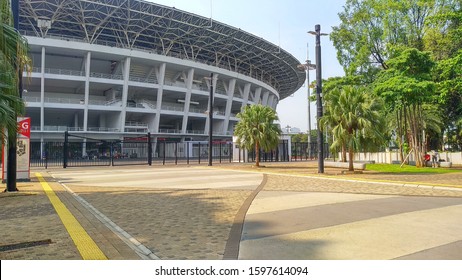 The Courtyard Outside The Bung Karno Stadium Jakarta