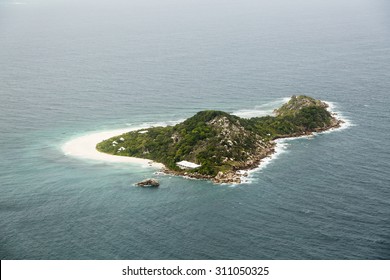 Cousine Island Aerial View, Seychelles