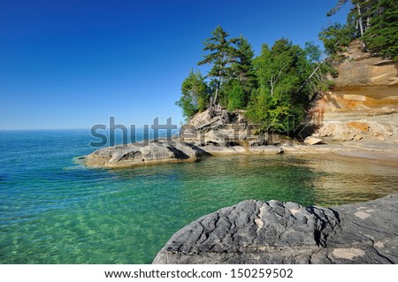 Cove along Lake Superior Pictured Rocks National Lakeshore