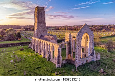 Covehithe Church In Suffolk, UK