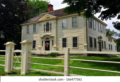 COVENTRY, CT:  The historic 18th century Georgian style Prudence Crandall Home on Route 169 founded as a school for Negro Girls in 1833
