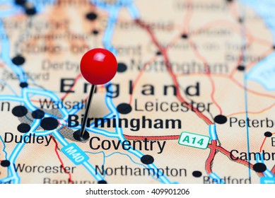 Coventry In Uk Map Coventry Pinned On Map Uk Stock Photo 409901206 | Shutterstock